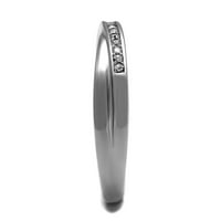 LUXE nakit dizajnira ženski prsten u obliku beskonačnosti od nehrđajućeg čelika sa kristalima - veličina