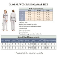 pamuk udobne flanelne pidžame za žene dvodijelni topli i ugodni pj set dugmeta sa loungewear prednjim