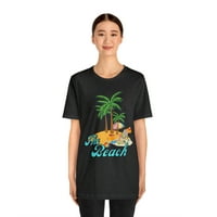 Majica na plaži, majica na plaži, ljetna majica za plažu, plaža modna majica