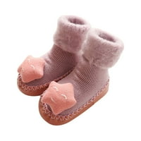 Obuća za bebe Jesen i zima slatke i ravne dno kat čarape non klizne tople udobne crtane zvijezde dječje