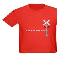 Cafepress - Majica željezničke prelaze - tamna majica Kids XS-XL