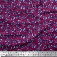 SIMOI svilena tkanina umjetnička lišća ispis tkanine sa dvorištem