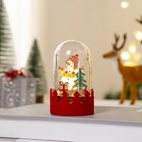 Božićni ukras, božićni ukrasi LED svjetlosni drveni ukrasi Orke Old Oblik prozora Ormants Božićni pokloni,