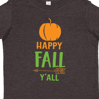 Inktastic Happy Fall y'all, bundeva, strelica, jesen, jesenji poklon mali majica malih majica ili mališana
