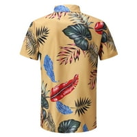 Feterrnal ljeto Novi kratki rukav plus veličine Muška majica sa labavim remenom Havajska majica Muška