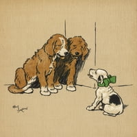Twin štenad i manji psići posteri za pse ispisom Mary Evans biblioteke slike