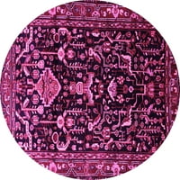 Ahgly Company u zatvorenom okrugu Perzijske ružičaste tradicionalne prostirke, 4 'runda