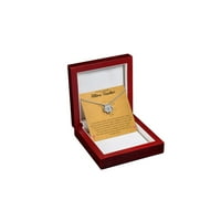 Pokloni za diplomiranje za njenu ljubavnu knot ogrlicu Sterling Silver Forever Love Diplomske ogrlice pokloni za djevojčice