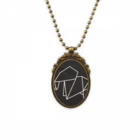Origa Elephant Geometrijska oblika antikva ogrlica vintage privjesak za privjesak