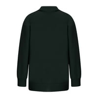 Aoochasliy pulover za žene čišćenje Žene Dukseri Ispis Isključivanje vrata Kašike Jesenji bluze Pulover