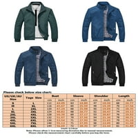 Paille muškarci jakne s dugim rukavima Windbreaker Jesen Ležerne prilike pune patentne patentne odjeće