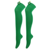Čarape za kompresiju za žene čišćenje Žene Božićne duge cijevi Čarape za koljena prugaste podvezice