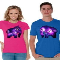 Neugodne majice Slojevi Slonovi koji odgovaraju slonovim parovim majicama Sretan Valentinovo Slatka