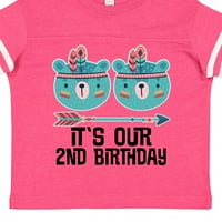 Inktastični blizanci 2. rođendana Outfits Pokloni dječaka majica malih majica ili majica za Toddler