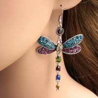 Rao Women Dragonfly Oblik Danle Thireastone Hooking Reater Minđuše Jewelry Poklon
