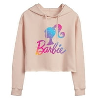Barbie - Odmor i Božić - Ombre Iconic Logo - Juniors Cropped Pulover Hoodie