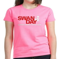 Cafepress - Crna Swan Dan majica - Ženska tamna majica