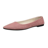 Sanviglor Ženski stanovi udobne ravne cipele klizanje na natikačima hodajući lagano casual modne modne neklizne ružičaste 7
