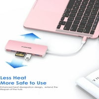 USB C HUB sa 4K HDMI, USB 3.0, SD mikro SD adapter za čitač kartica Kompatibilan macBook, Windows, Chrome
