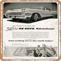 Metalni znak - Desoto Adventurer najuzbudljiviji i glamurozniji automobil u svijetu danas Vintage ad