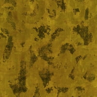 Ahgly Company Zatvoreni kvadrat Perzijski žuti boemski prostirke, 3 'kvadrat