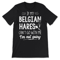 Belgijski zečev majica za ljubitelje zečeva - ne idem