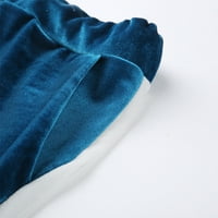 Zimska muški kontrast boja odijela velvet rever casual stil sportske odjeće plavo, m