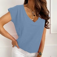Bluze za žene Modni modni ženski povremeni majica s kratkim rukavima s kratkim rukavima Top bluza majice