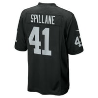Muški Nike Robert Spillane Black Las Vegas Raiders dres igrača