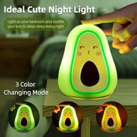 Slatka noćna svjetlost, noćno svjetlo za djecu za djecu Dječja djeca teen djevojke - USB punjiva silikonska rasadnina noćna svjetla sa senzorom dodira