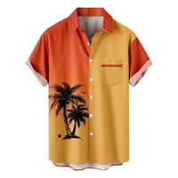 Muške majice Muške modne etničke kratkih rukava Ležerna štamparija Havajska majica Majica Majica Multi-Color