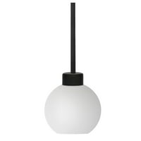 PT28056-1WHBK-Whitfield Lighting-Isla - Lagani privjesak u suvremenom stilu visoke i široke crna boja bijele boje stakla