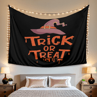 Halloween Tapistry, narandžasti Halloween Tapisestry, za spavaću sobu estetski sjaj u mraku, # 022