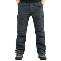 B91XZ muške hlače Muške modne casual multi džepne kopče muške teretne hlače na otvorenom hlače alatne hlače sive, veličine xl