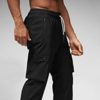 Homodles Muške vitke-fit jogger hlače - crna veličina m