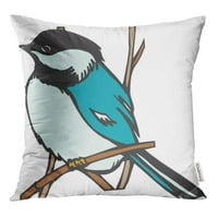 Blue Bird Chickedee Finch Live Birdie Podružnica Chick Chickie baca jastučnicu za jastuk