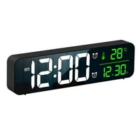 Jednostavan dnevni boravak zidni sat sa temperaturnim satovima Nosionica LED elektronički cloc