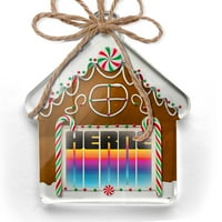 Ornament tiskani jedan na strani Retro CITES Države zemlje Herne Christmas Neonblond