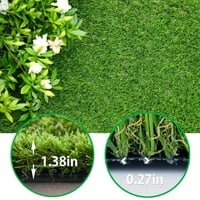 Goasis travnjak umjetna travnjaka, visina pilotine umjetna travnata travnjak 8'x22 'za unutarnji vrt