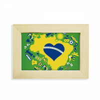Naredba u obliku srca Brazil Karte Desktop Dekorate fotografiju Frame Slika umjetnička slika