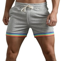 pantalone za muškarce muške ljetne čvrste boje duge hlače džepne crtanje labavih ležernih sportova trčanje