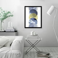 AmericanFlat Plavi mjesečina Emanuela Carratoni Black Frame Frame Art Art