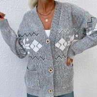 Žene Baycosin sa džepom dugih rukava pletiva otvorena prednja kardigan džempere casual gornja odjeća