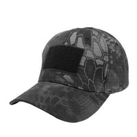 Unise Classic Low Profil Pamuk Baseball Cap izvezena maskirna mekana boja podesive veličine Tata šešir bejzbol kape crni