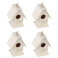 Osconpeak viseći ptičje kuće ptičje kuće, otporna na vlagu mekanu teksturu drvena ptica kuća, gnijezdi