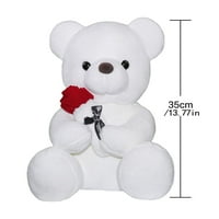 Valentines Day Bear Plish lutka, crtani oblik životinje punjena igračka sa Rose Festival sadašnji ukras