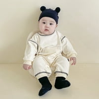 Unise Baby Oneyie Odjeća Djeca Solid Boja s dugim rukavima Rompers Kompunjska odjeća Toddler Slatka