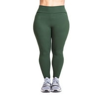 Ženske gamaše Jednobojne dno boje elastične čekinske hlače duge tajice fitnes pantalone zeleno m