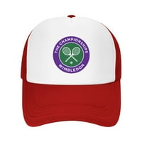 Ispis sa Wimbledon teniskom prvenstvom logotipom Snapback Trucker HATS Crveno