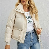Viadha ženski kapuljač toplim zimskim kaputom modna žena majica bez rukava zimska jakna Outerwear patentni